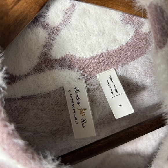 Meadow Rue Anthropology Floral Eyelash Cardigan Jacket Size Small MSRP $168 - Picture 4 of 10